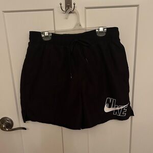 Nike Black Shorts with White Logo